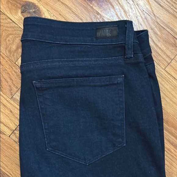 PAIGE Black Straight Leg Jeans Timeless Design - Picture 2 of 8